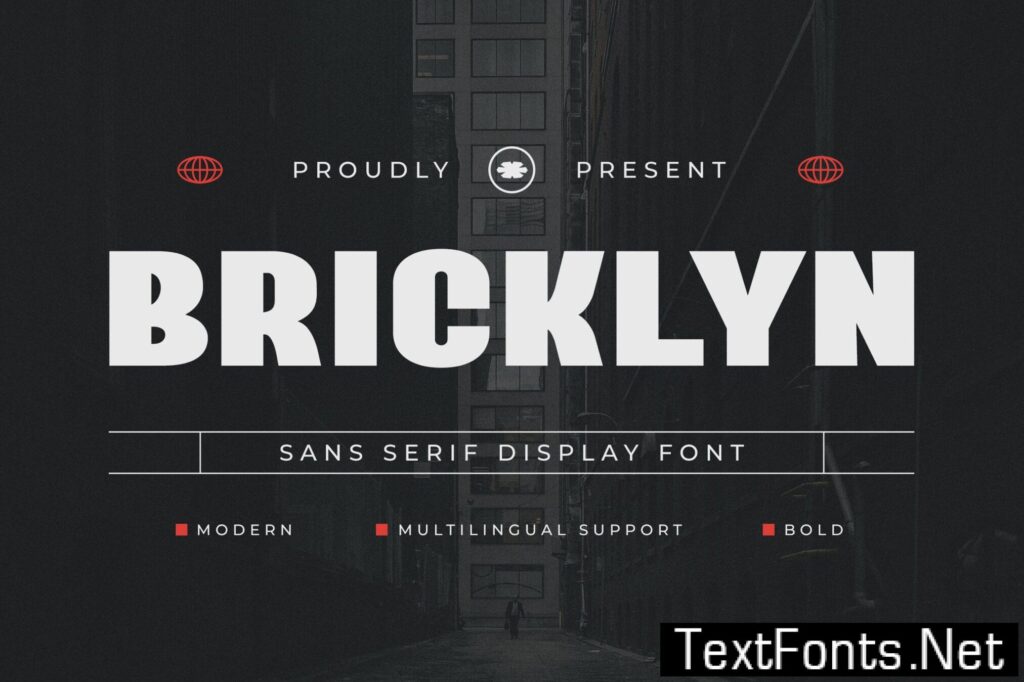 Bricklyn – Modern Display Sport Sans Font QFG59VY