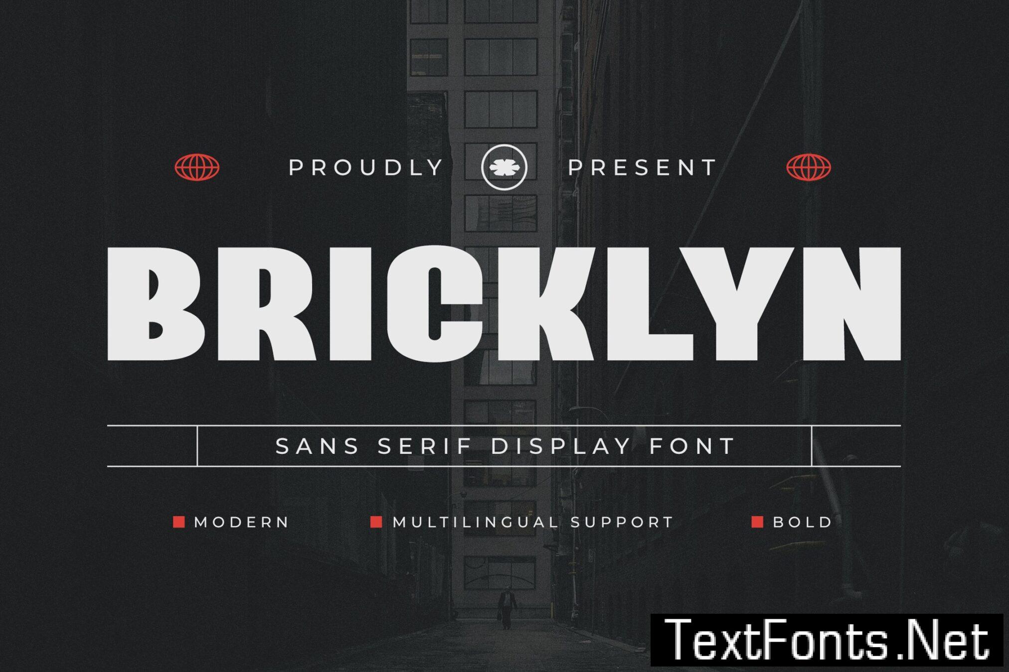 Bricklyn – Modern Display Sport Sans Font QFG59VY