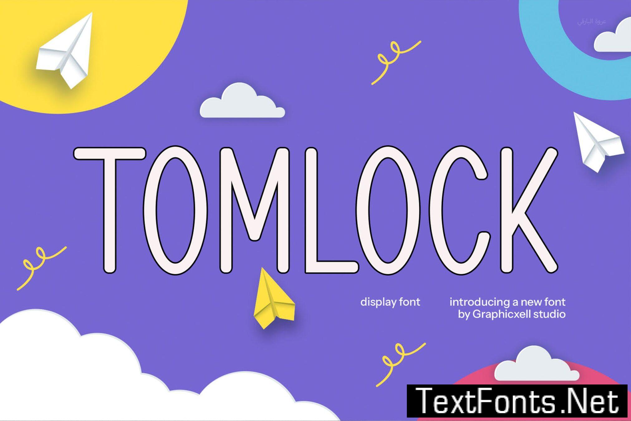 Tomlock Modern Sans Serif Font WN7FETC