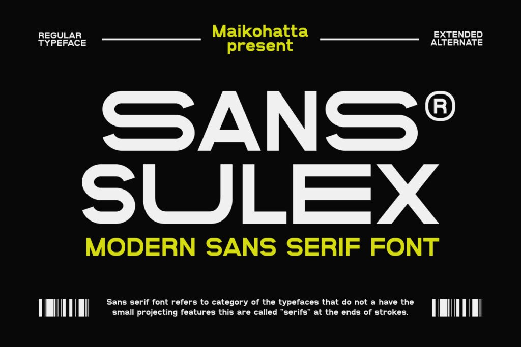 Sans Sulex – Modern Sans Serif Font E6VSWRS