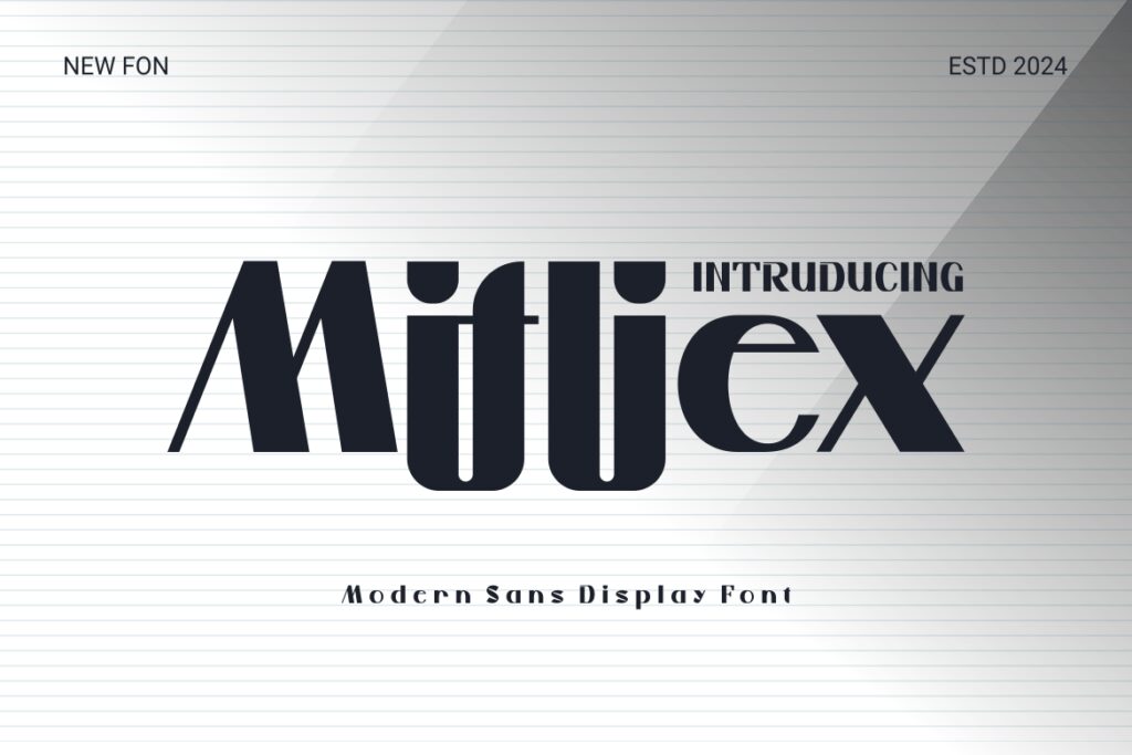 Mifliex – Modern Sans Display Font Z295B9D