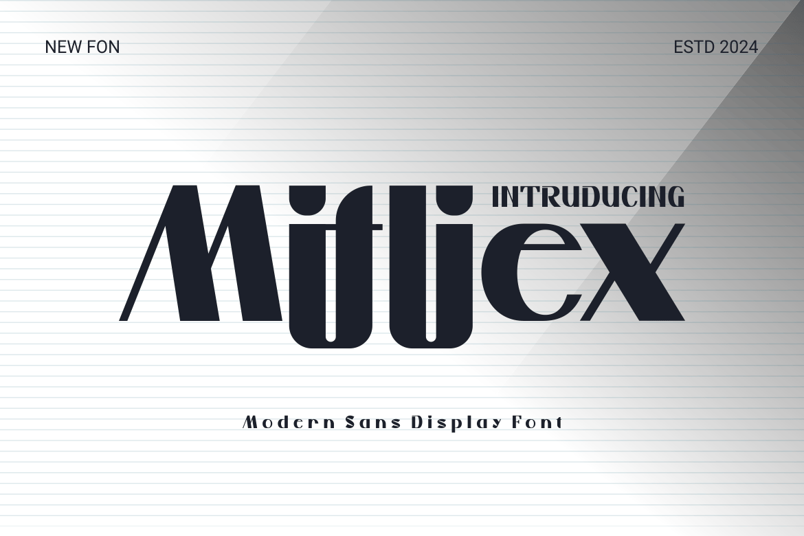 Mifliex – Modern Sans Display Font Z295B9D