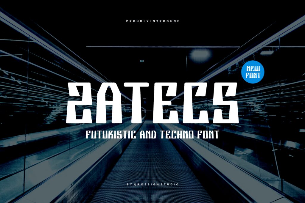 Zatecs – Futuristic & Tech Font NYX4J6X