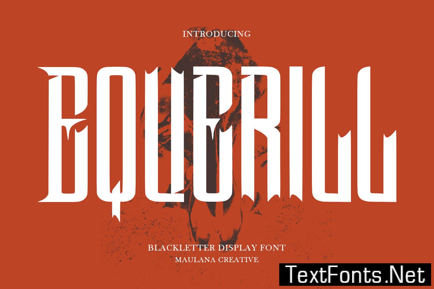 Equerill Blackletter Font C5Q848B