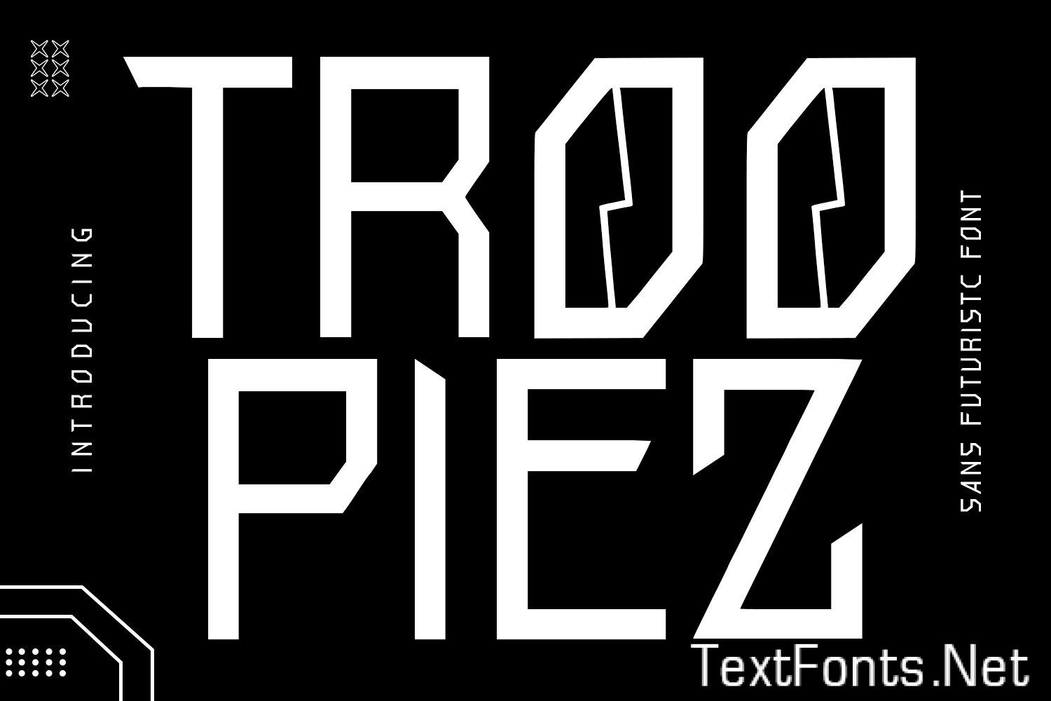 Troopiez Futuristic Font CCBLQD2