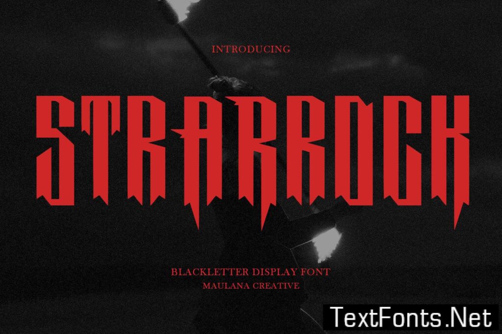 Strarrock Blackletter Display Font LC7W3UN