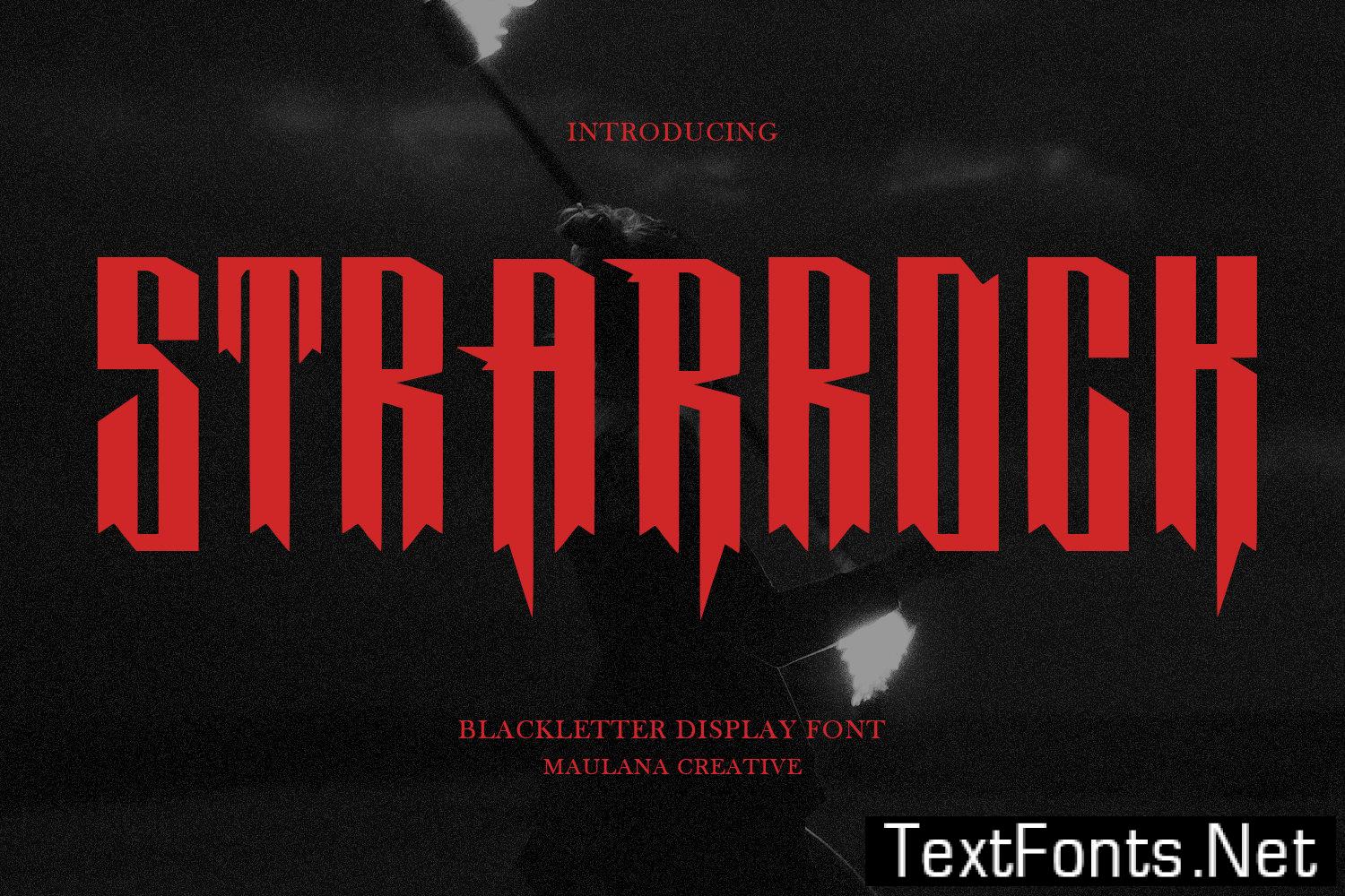 Strarrock Blackletter Display Font LC7W3UN