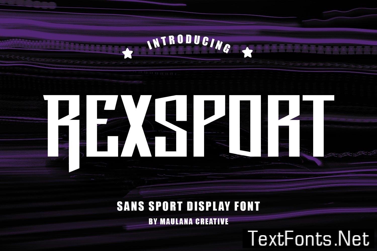 Rexsport Sport Display Font 54R7BMR