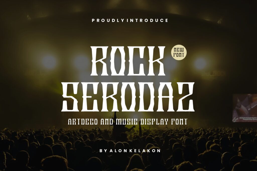 Rock Serodaz – Artdeco and Music Display Font C6XV53W