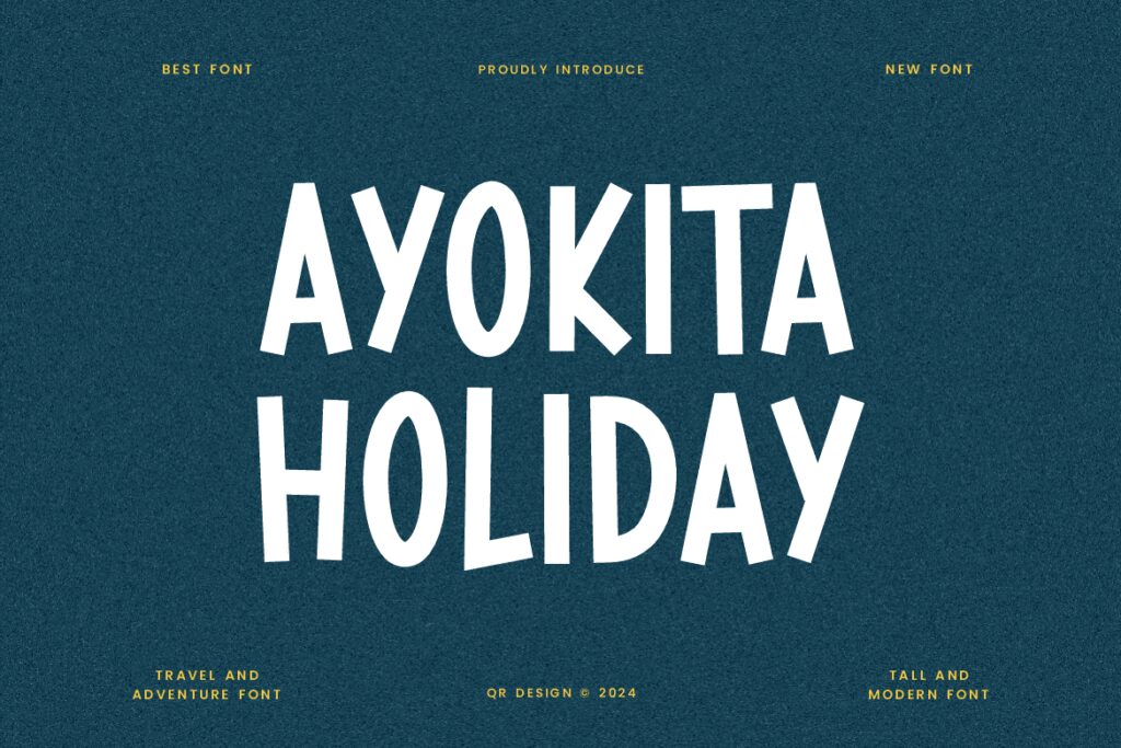 Ayokita Holiday – Adventure & Travel Font G3625HU