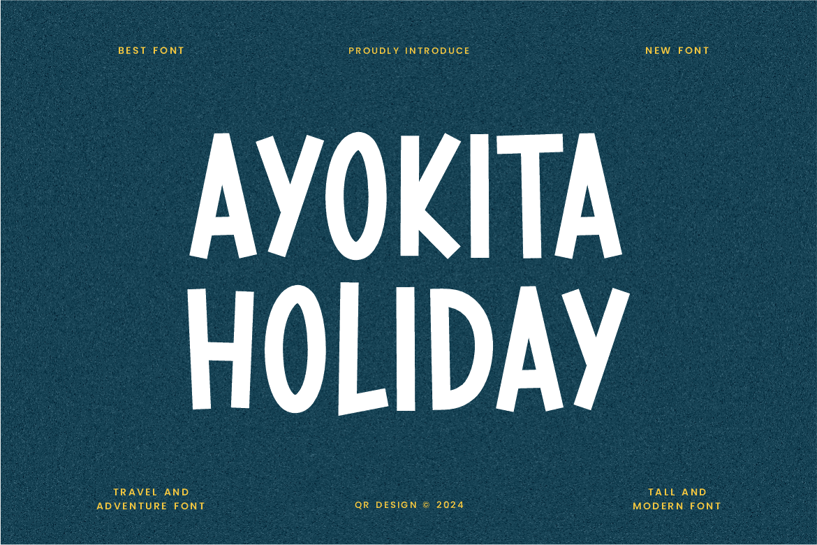 Ayokita Holiday – Adventure & Travel Font G3625HU