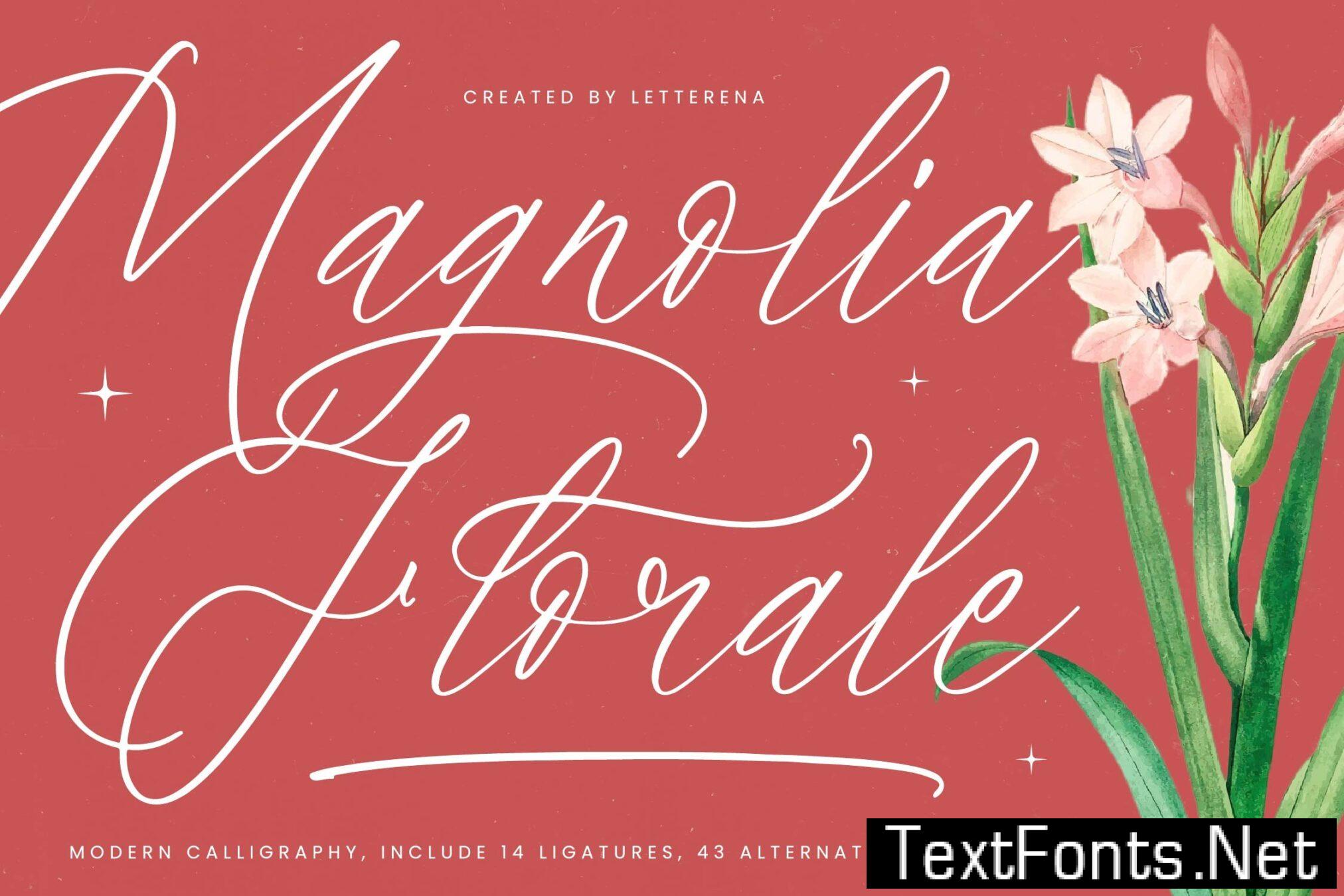 Magnolia Florale Modern Calligraphy KFE2M3Z