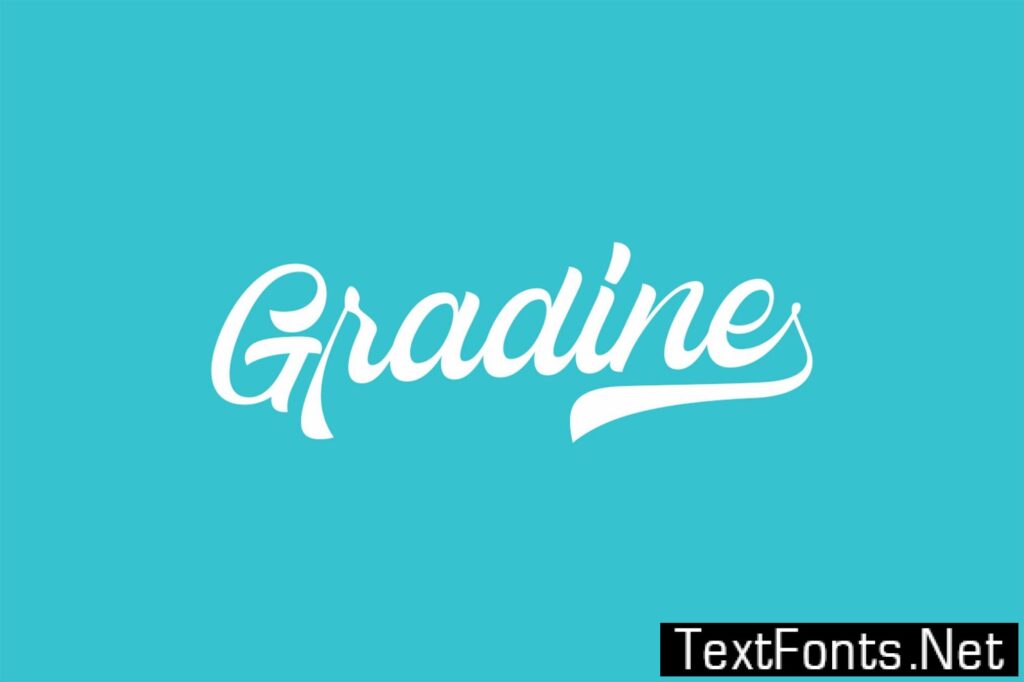 Gradine Script Font VTR3E56