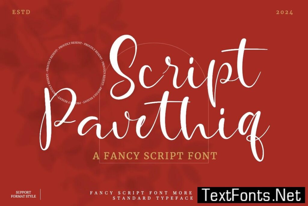 Pavethiq – Fancy Script Font 3EVHCHF