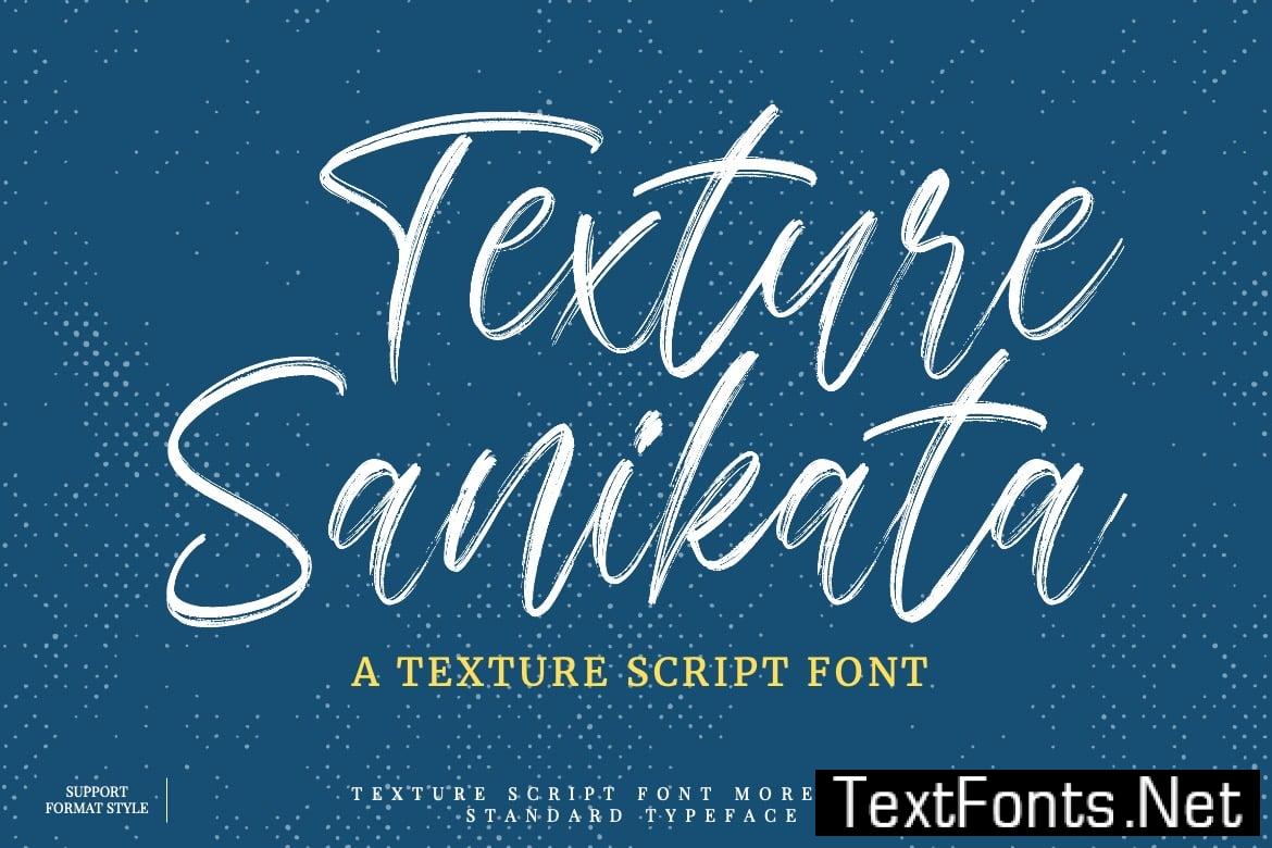 Sanikata – Texture Script Font LLGXLFL