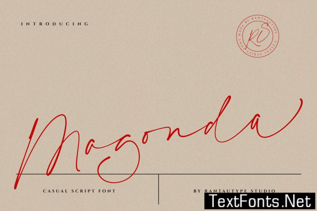 Magonda Casual Script Font 2N9XGPC
