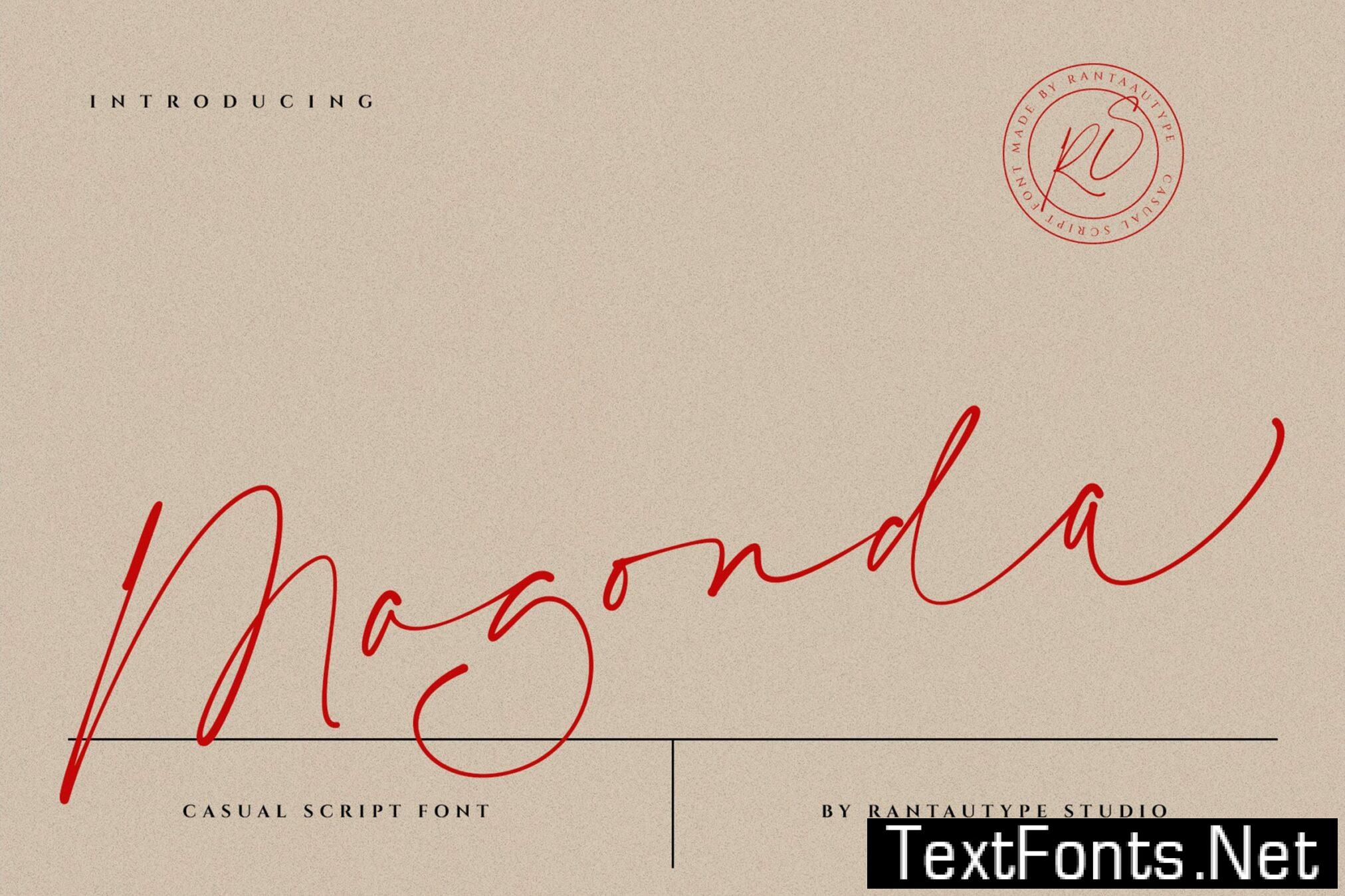 Magonda Casual Script Font 2N9XGPC