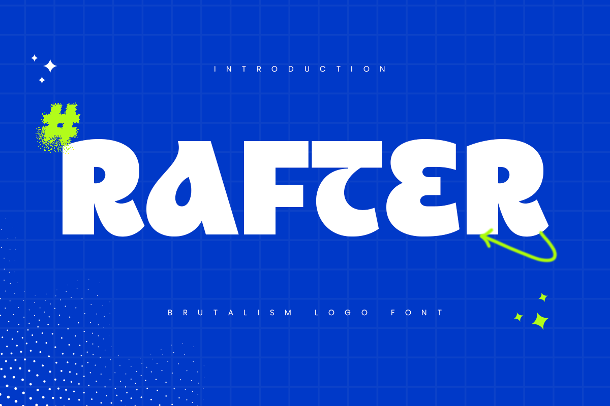 Rafter – Brutalism Logo Font BMC6K53