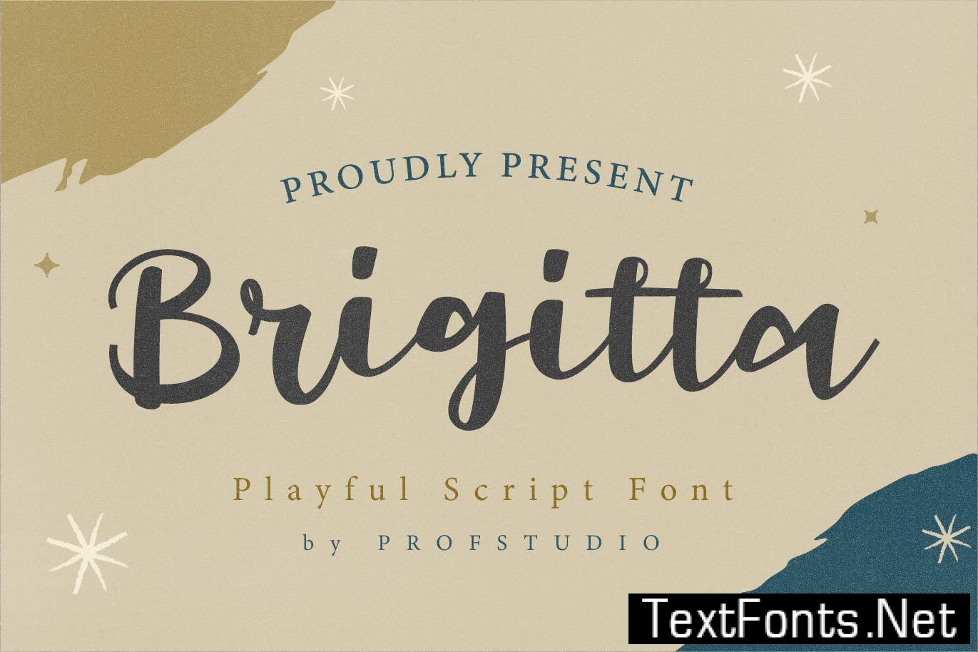 Brigitta – Playful Script Font YTLCEN6