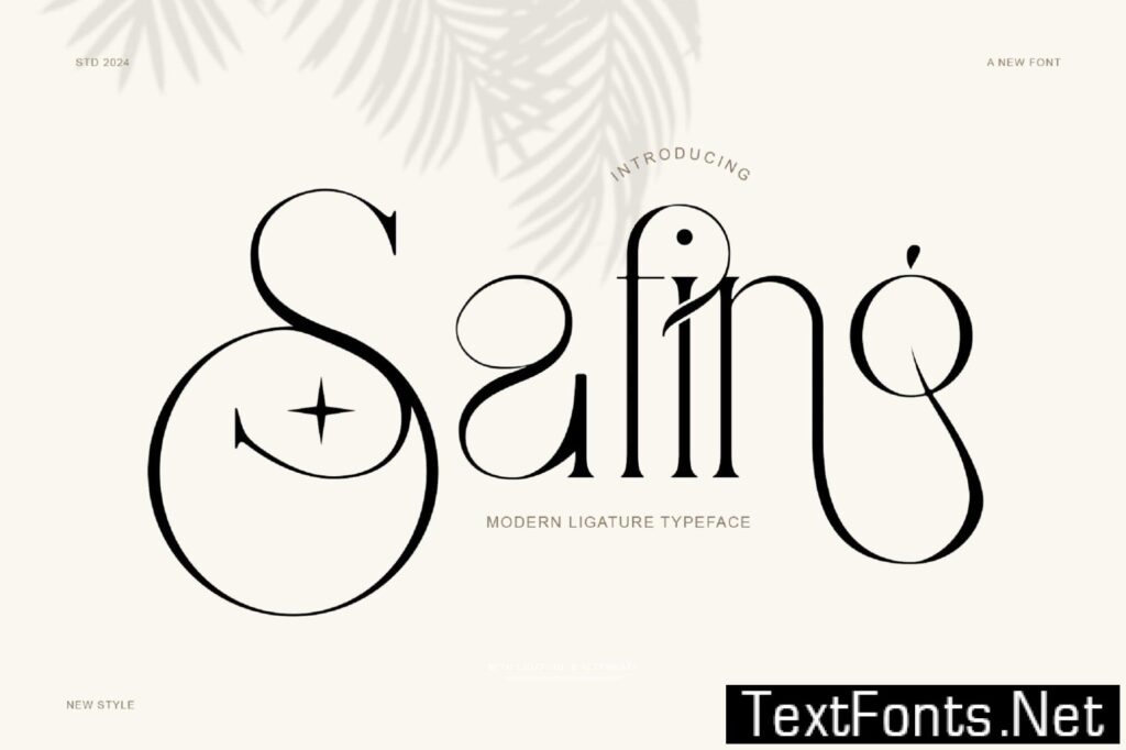 Safing Ligature Serif Typeface KTF4YV2