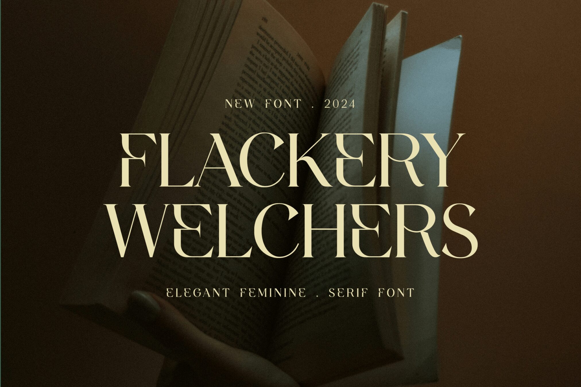 Flackery Welchers Elegant Feminine Serif Font GHLMTBP