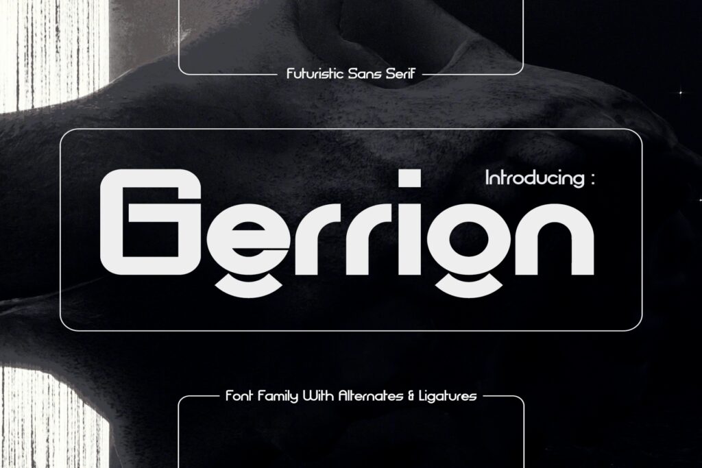 Gerrion – Futuristic Techno Sans Z8AJT9L