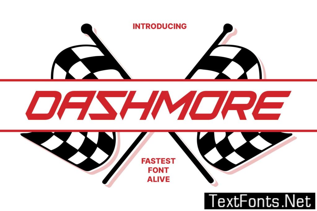 Dashmore – Fast Racing Fonts RFPMR3Q