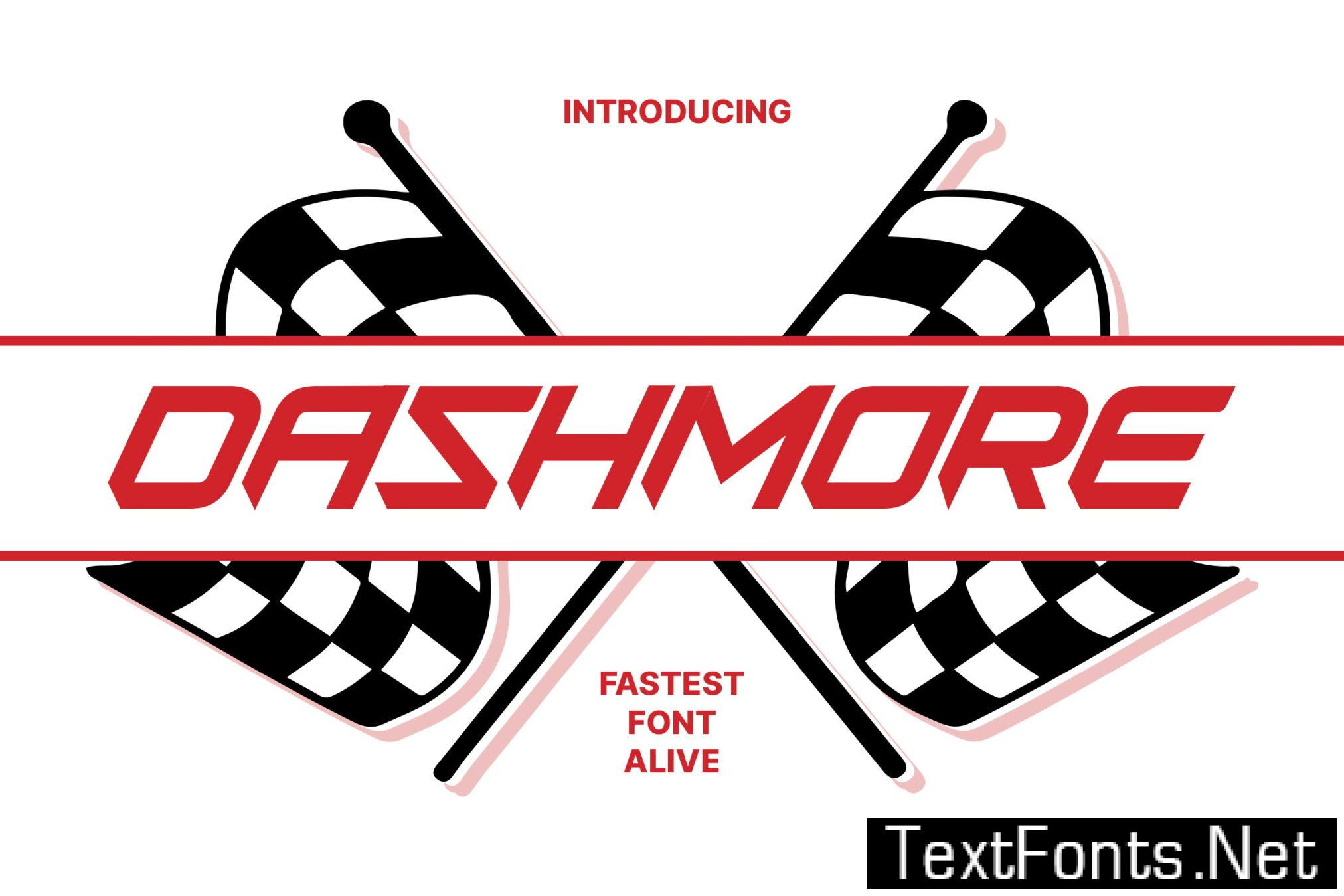 Dashmore – Fast Racing Fonts RFPMR3Q