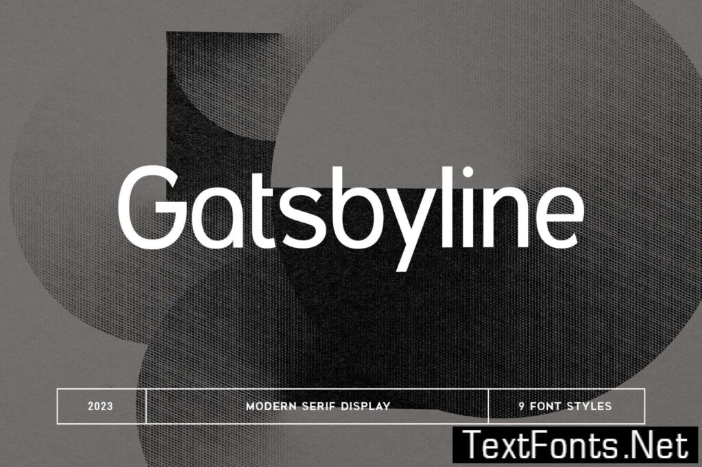 Gatsbyline Modern Sans Serif Display Font Family HUVPCSZ