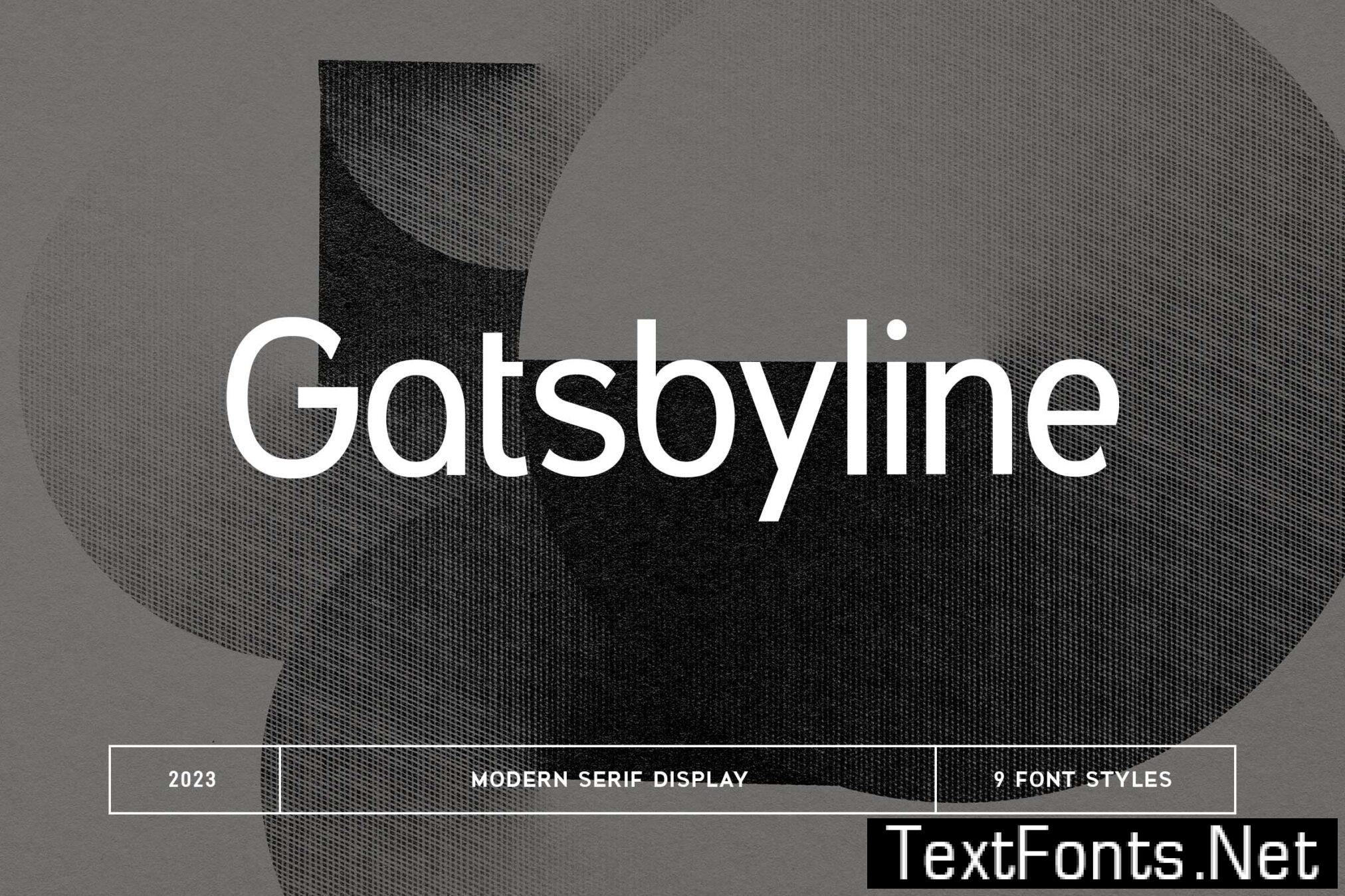 Gatsbyline Modern Sans Serif Display Font Family HUVPCSZ