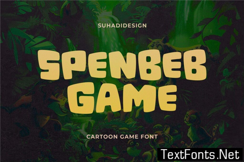 Spenbeb Game Cartoon Font PGVH26C