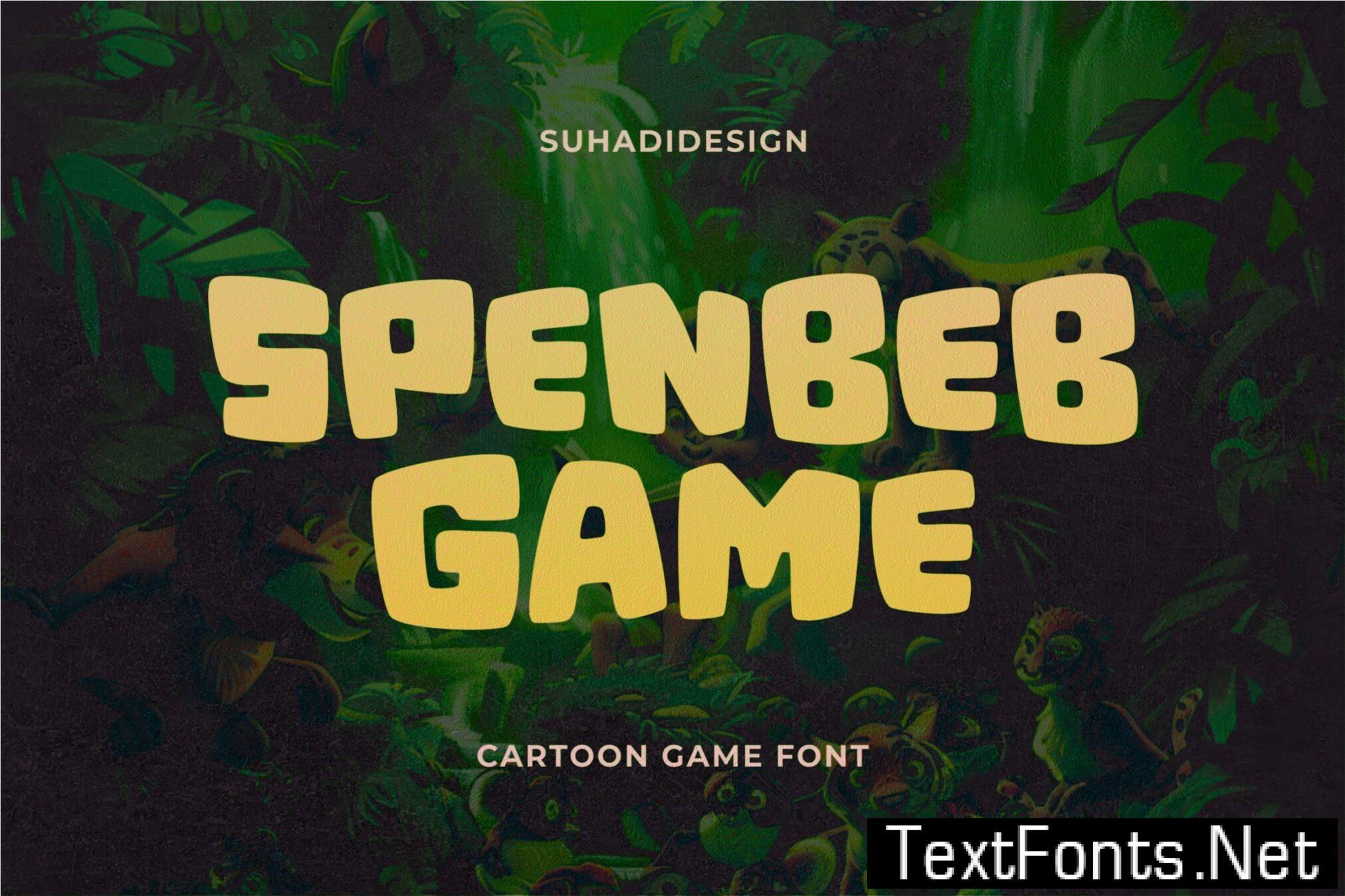 Spenbeb Game Cartoon Font PGVH26C