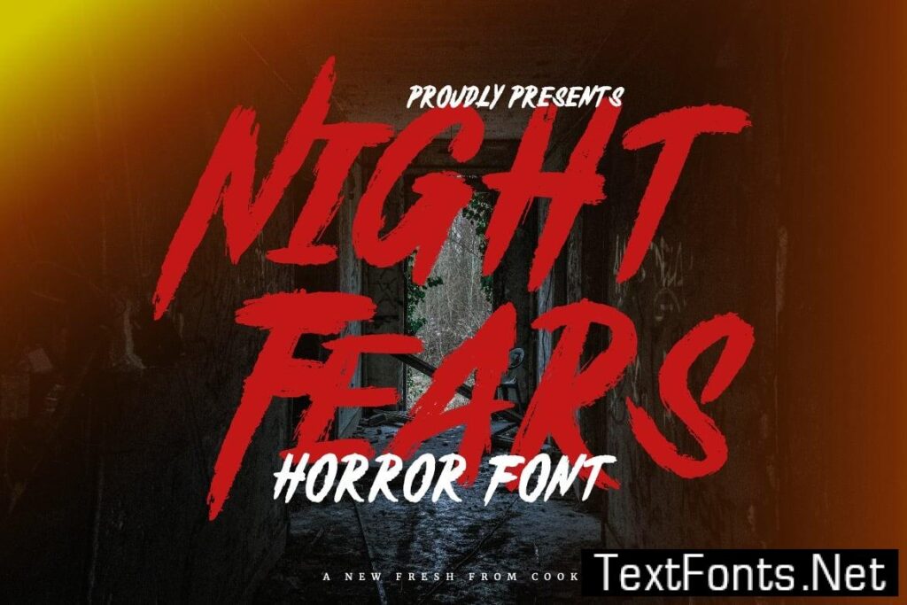 Night Fears – Horror Font W5S2MFE