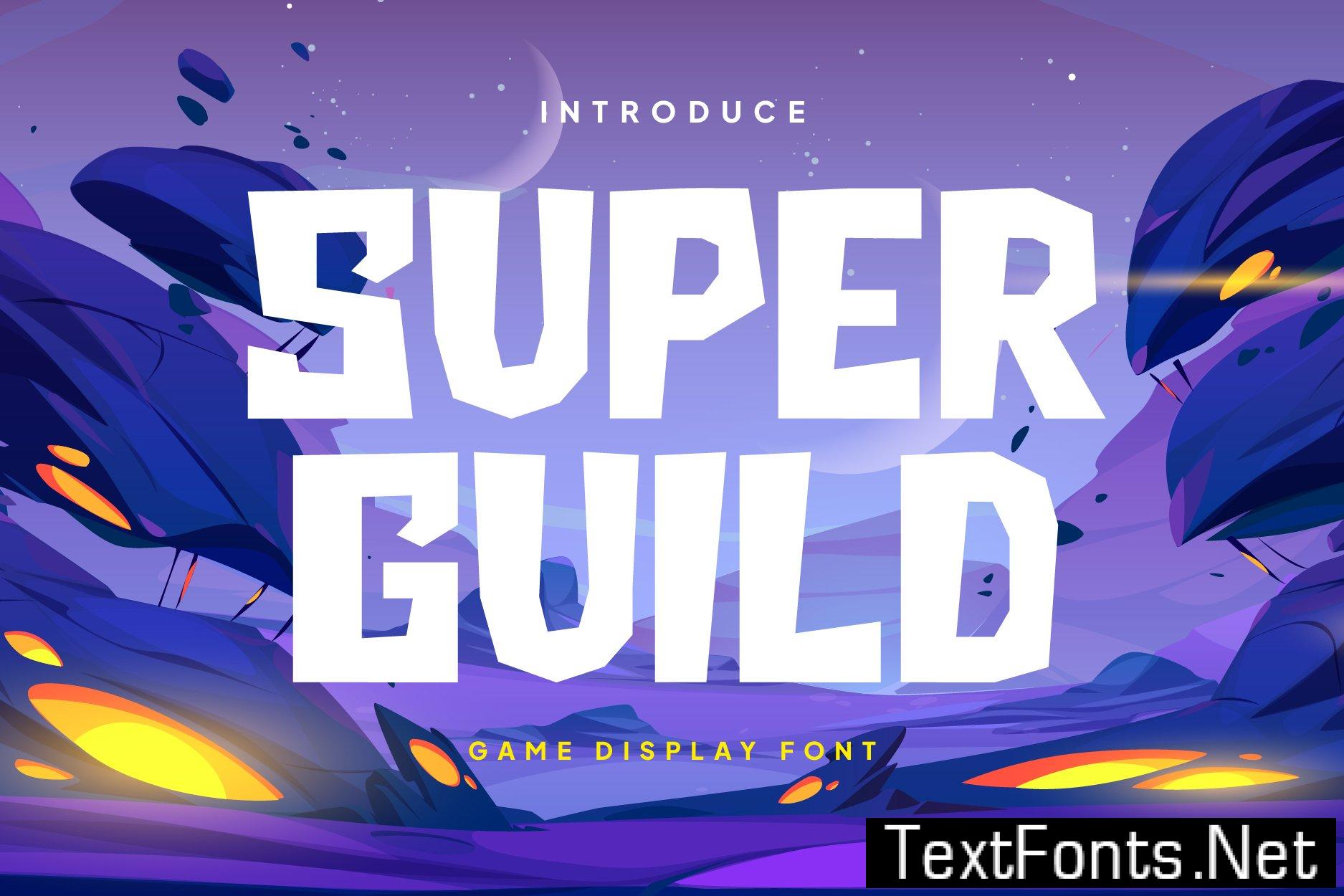 Super Guild – Game Display Font KAHB4ML