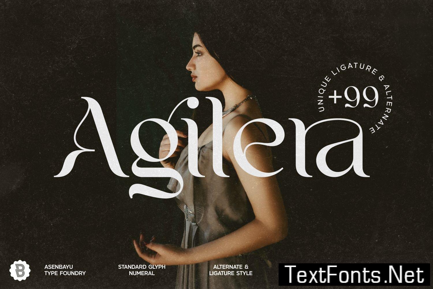 Agilera – Stylish Ligature Font AEBZQDH