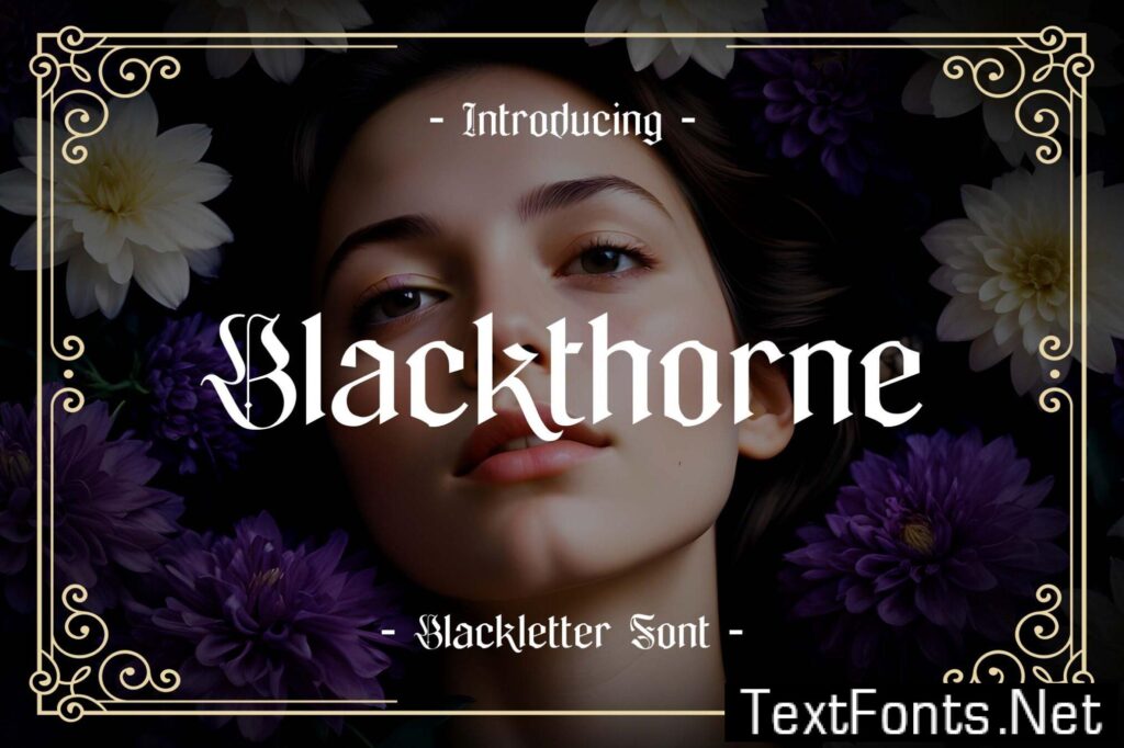 Blackthorne Blackletter Font C67TD9T