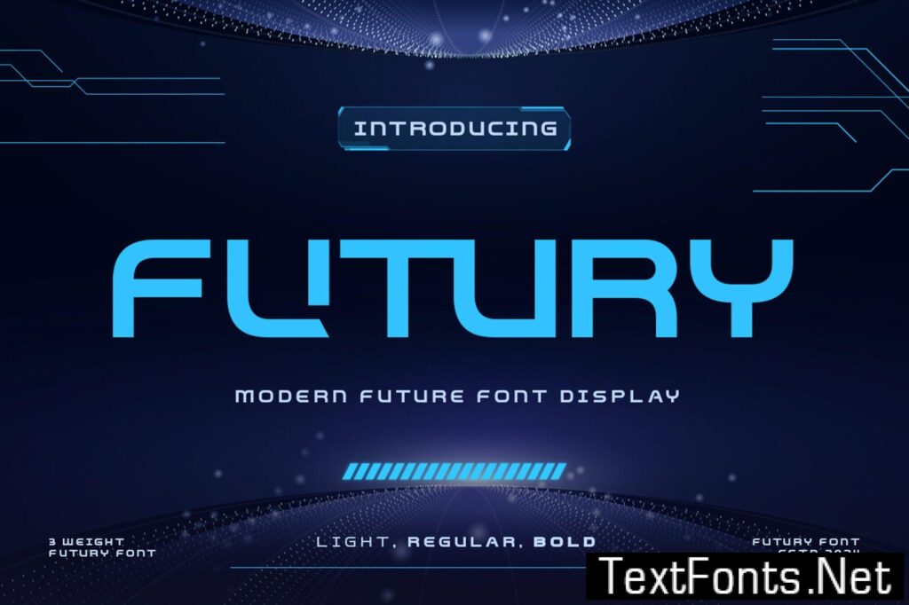 Futury – Modern Futuristic Display Font R9EQLTK