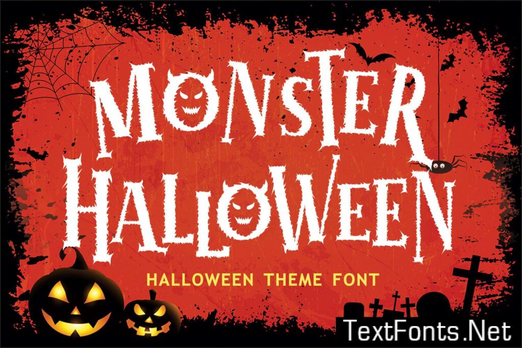 Monster Halloween Font 8PLK3YY