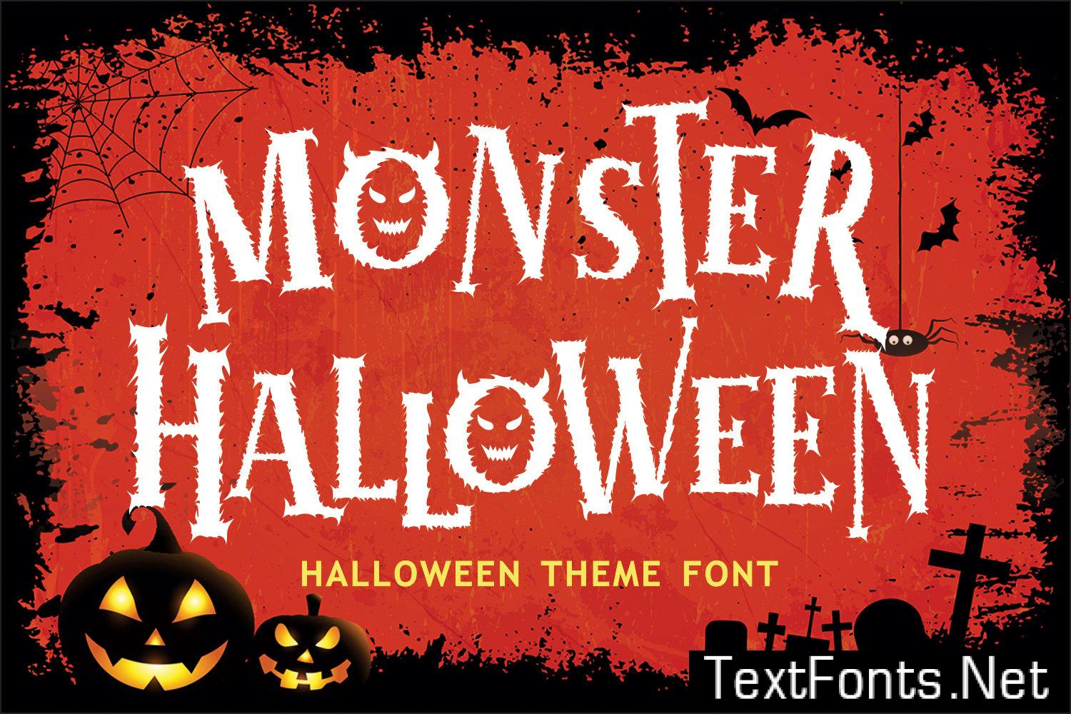 Monster Halloween Font 8PLK3YY