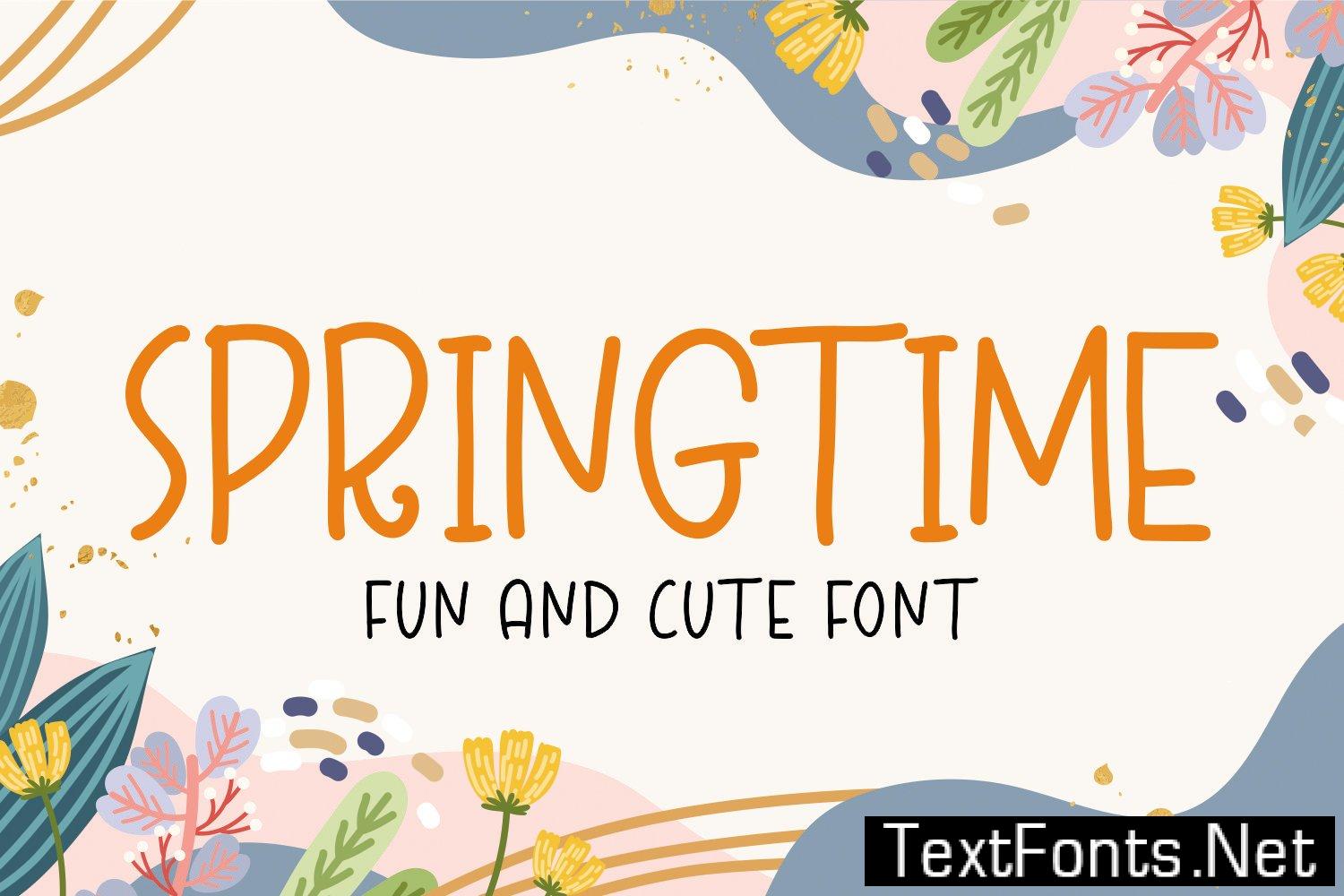 SPRINGTIME – Summer Font WBX5VKV