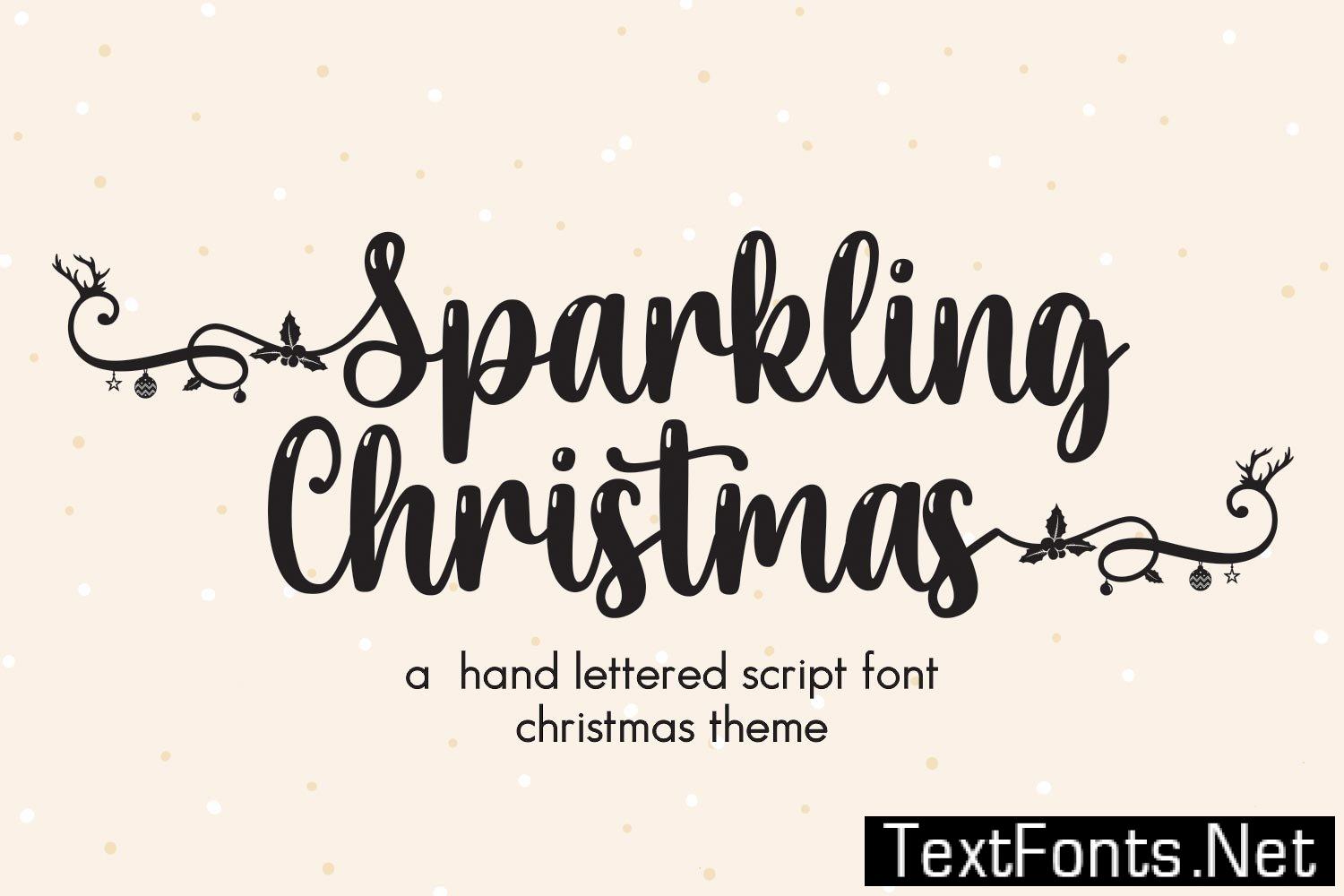 Sparkling Christmas Font 6XWX7VN