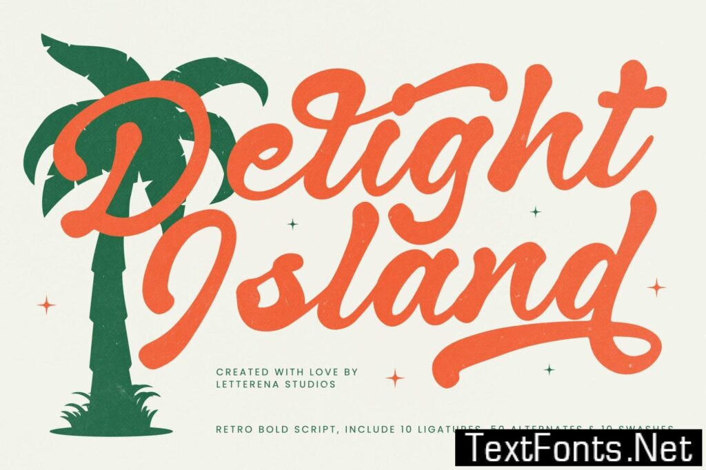 Delight Island Retro Bold Script XY9YFJ8