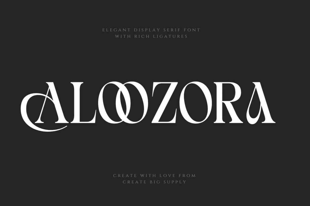 Aloozora – Elegant Display Serif Font ZX7CMLC