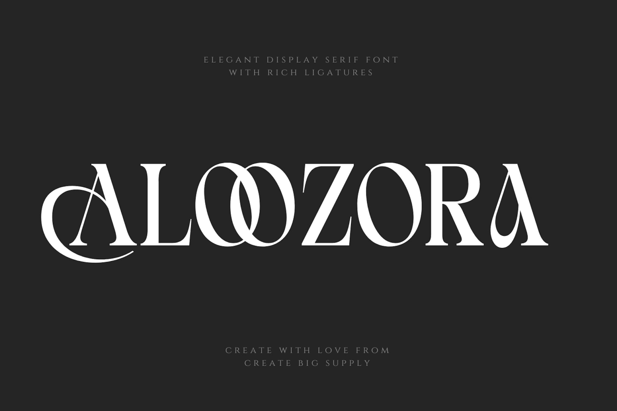 Aloozora – Elegant Display Serif Font ZX7CMLC