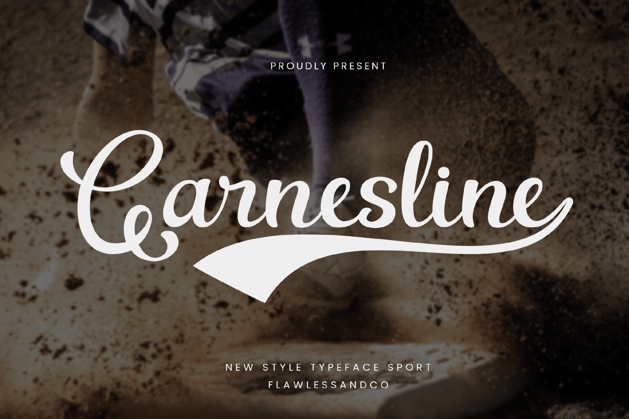 Garnesline Baseball Sport Font GHHZGXH