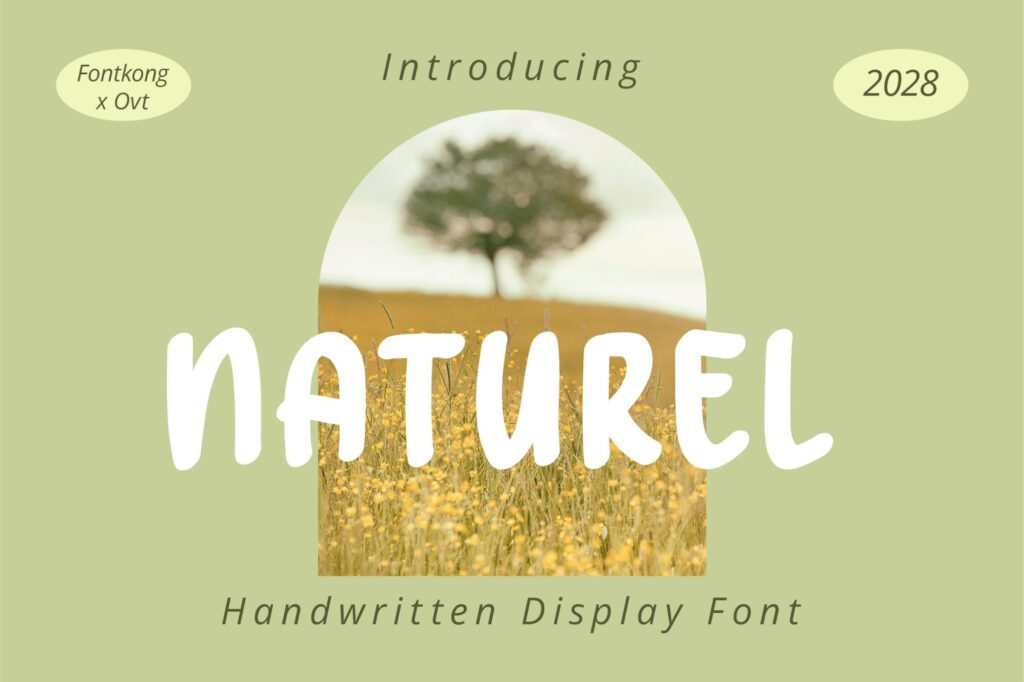Naturel – A Handwritten Display Font PG85KGE