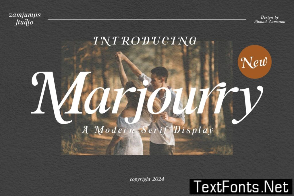 Marjourry – Modern Serif Display Font JAALY9M