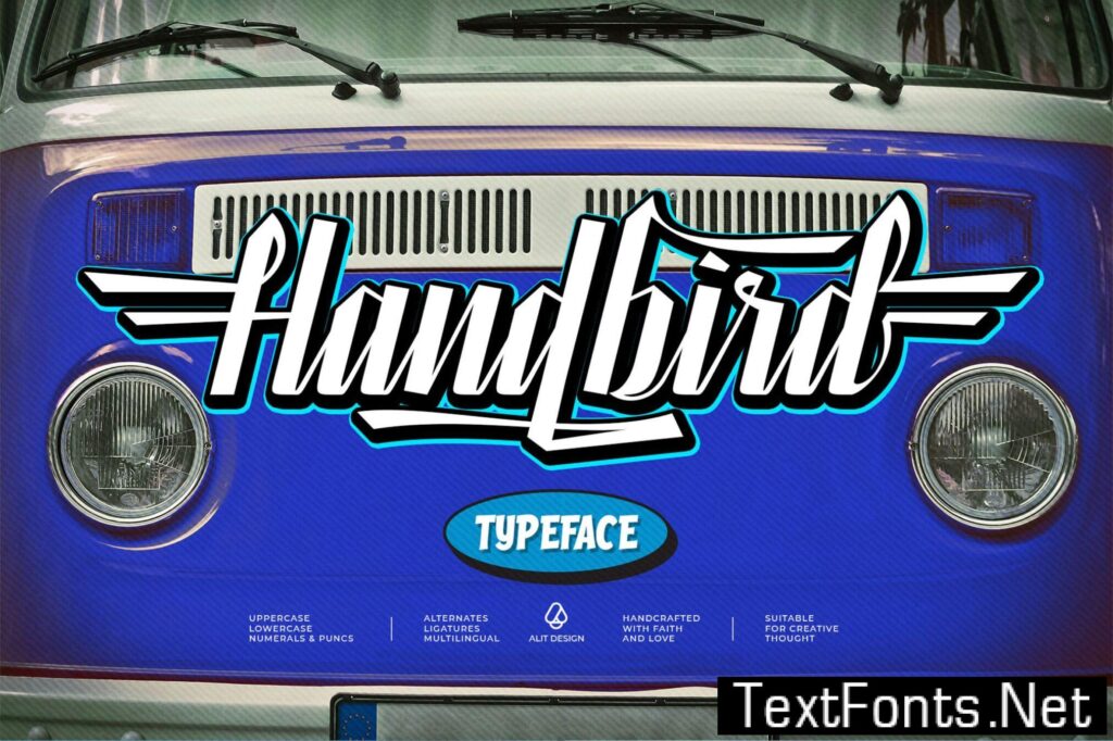Handbird Script Font FUN7YM5