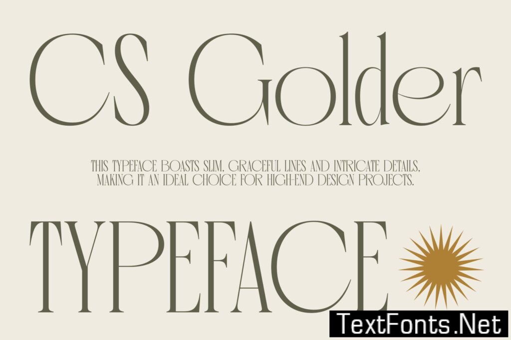 CS Golder – Condensed Font VT9CFJB