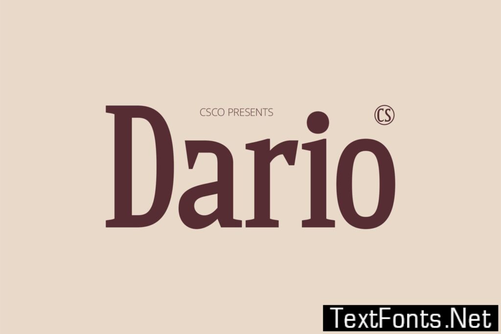 CS Dario – Bold Font X25GQ3M